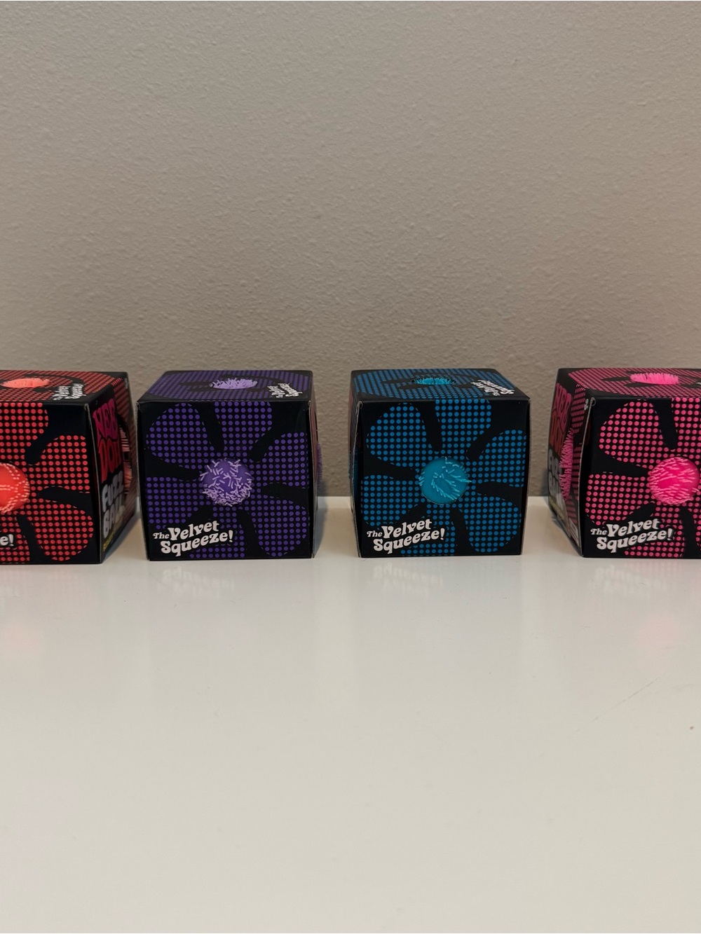 NeeDoh Fuzz Ball Flower Power - Bundle of 4 - Picture 2 of 5